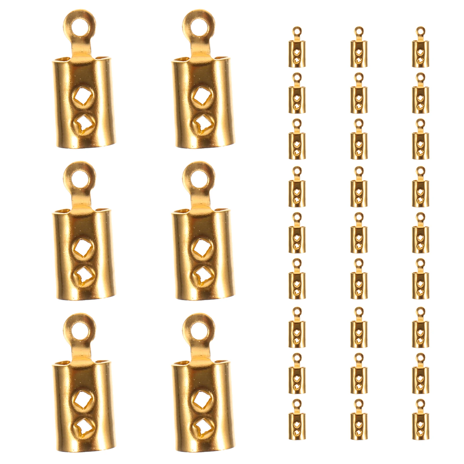 

30 Pcs Crimping Bracelet Connector Bracelets Stainless Steel Clasp for Necklace