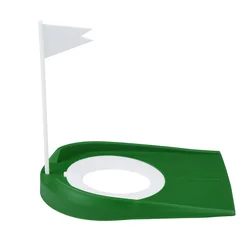 Aide à l'entraînement de Golf en intérieur et en extérieur, avec drapeau à trous, Putter, aide à la pratique verte, à la maison, à l'extérieur, trou réglable