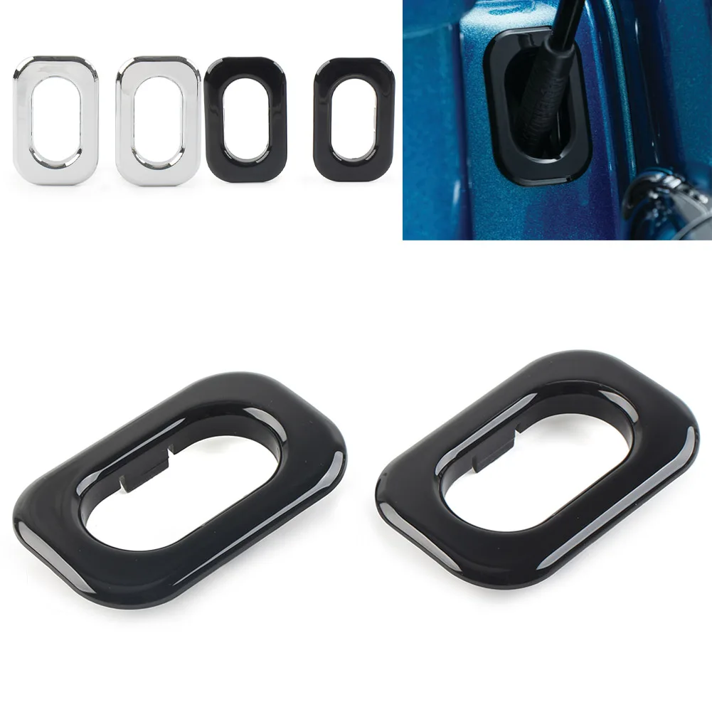 1Pair Black/Chrome Motorbike Antenna Hole Accent Cover For Harley Davidson Road Glide FLHR Special FLHRXS FLHXS