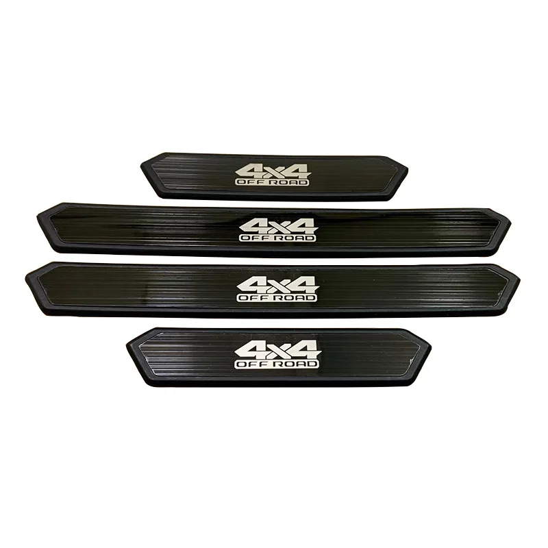 YH QUAN ZHEN For Toyota Hilux 2010 2011-2020 2021 2022 2023 2025 2026 2027 Car Door Sill Plate Stainless Steel Protector Sticker