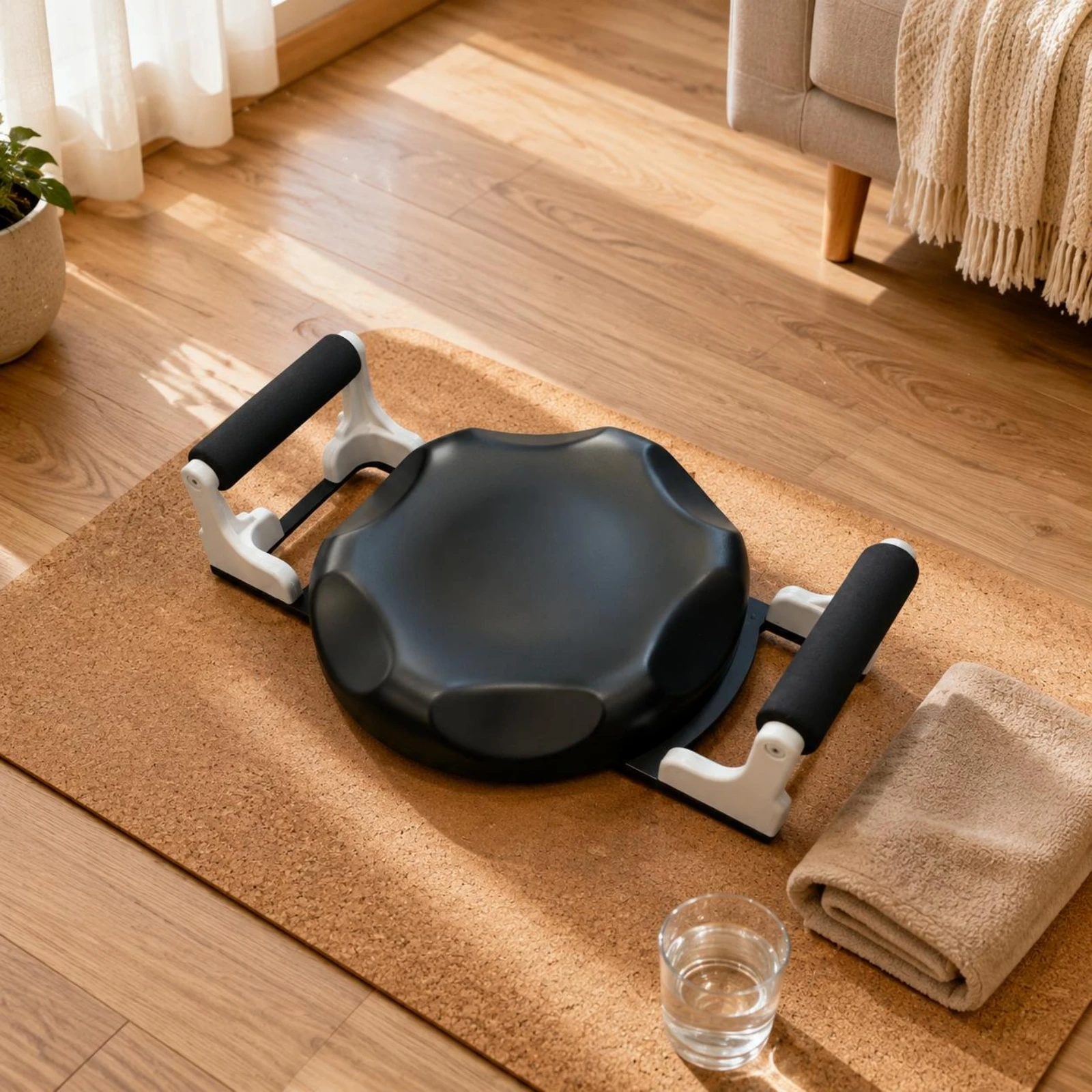 Ab Crunch Machine Multi Function Sit up Coach Adjustable Ab Machine Easy to Use Sit up Chair Padded Seat view 2
