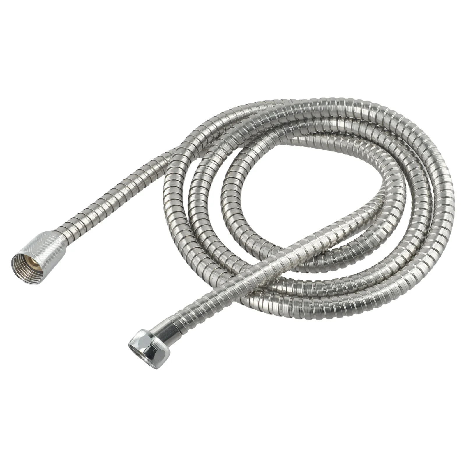 Stainless Steel Flexible Tube Shower Hose Pipe Line No rust Assembly Double buckle Kit Water Outlet Connection