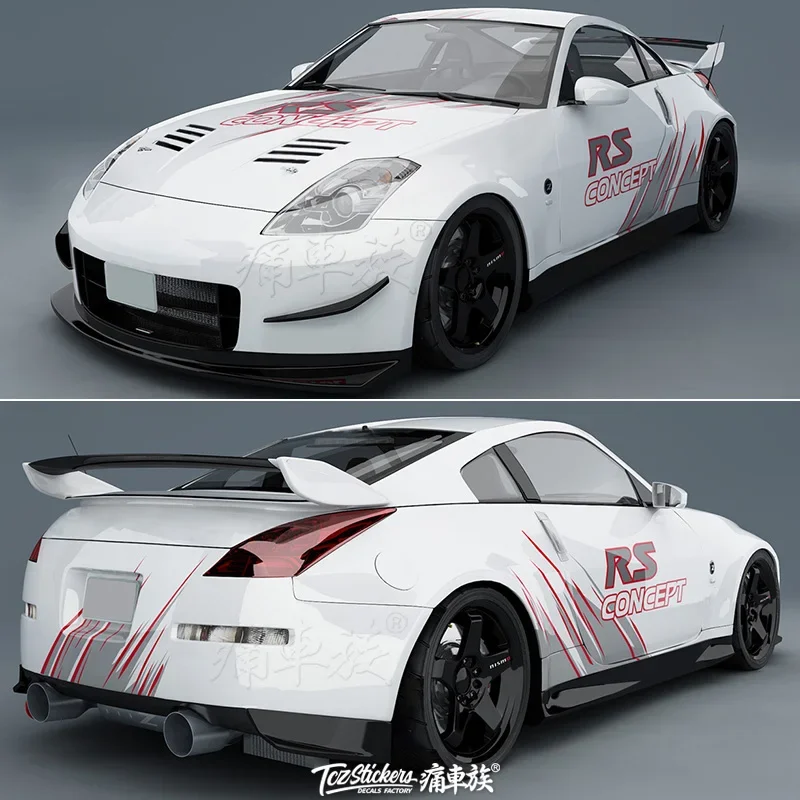 ملصقات سيارة لنيسان 350Z 370Z تعديل خارجي للجسم شارات رياضية عصرية معدلة #2