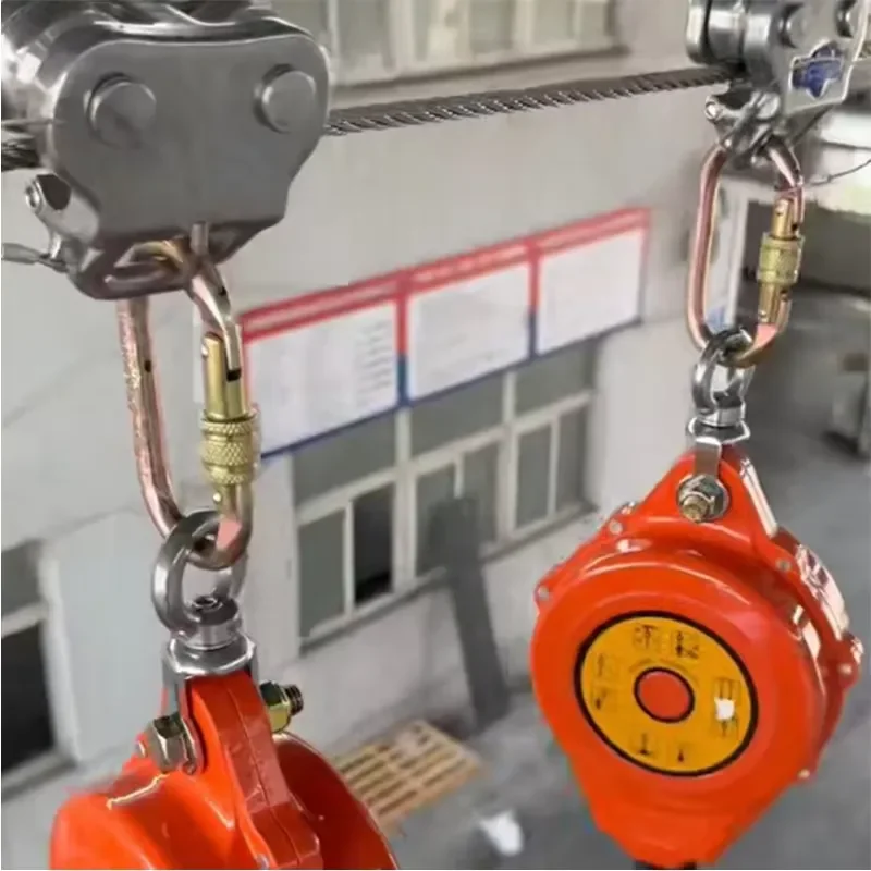 Stainless Steel 316 Safety Line Trolley Slide Shuttle Retractable Vertical Horizontal Lifeline Systems Fall Protection