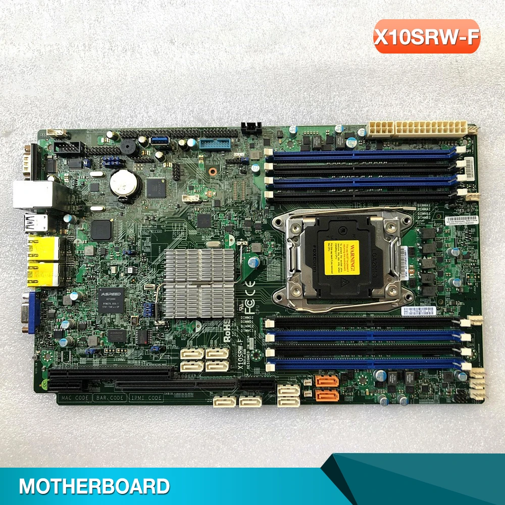 

X10SRW-F для серверной материнской платы Supermicro, процессор Xeon E5-2600/E5-1600 v4/v3, семейства LGA 2011