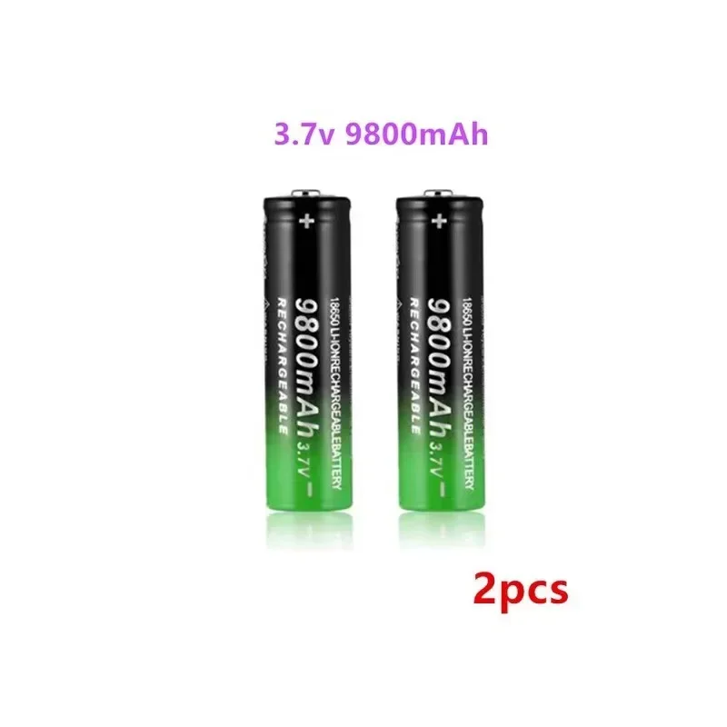 2024 NEW 100% original 1~50PCS 18650 Batterie 3.7v 9800 Mah Li-ion Rechargeable Battery for Led Flashlight Hot New High Quality