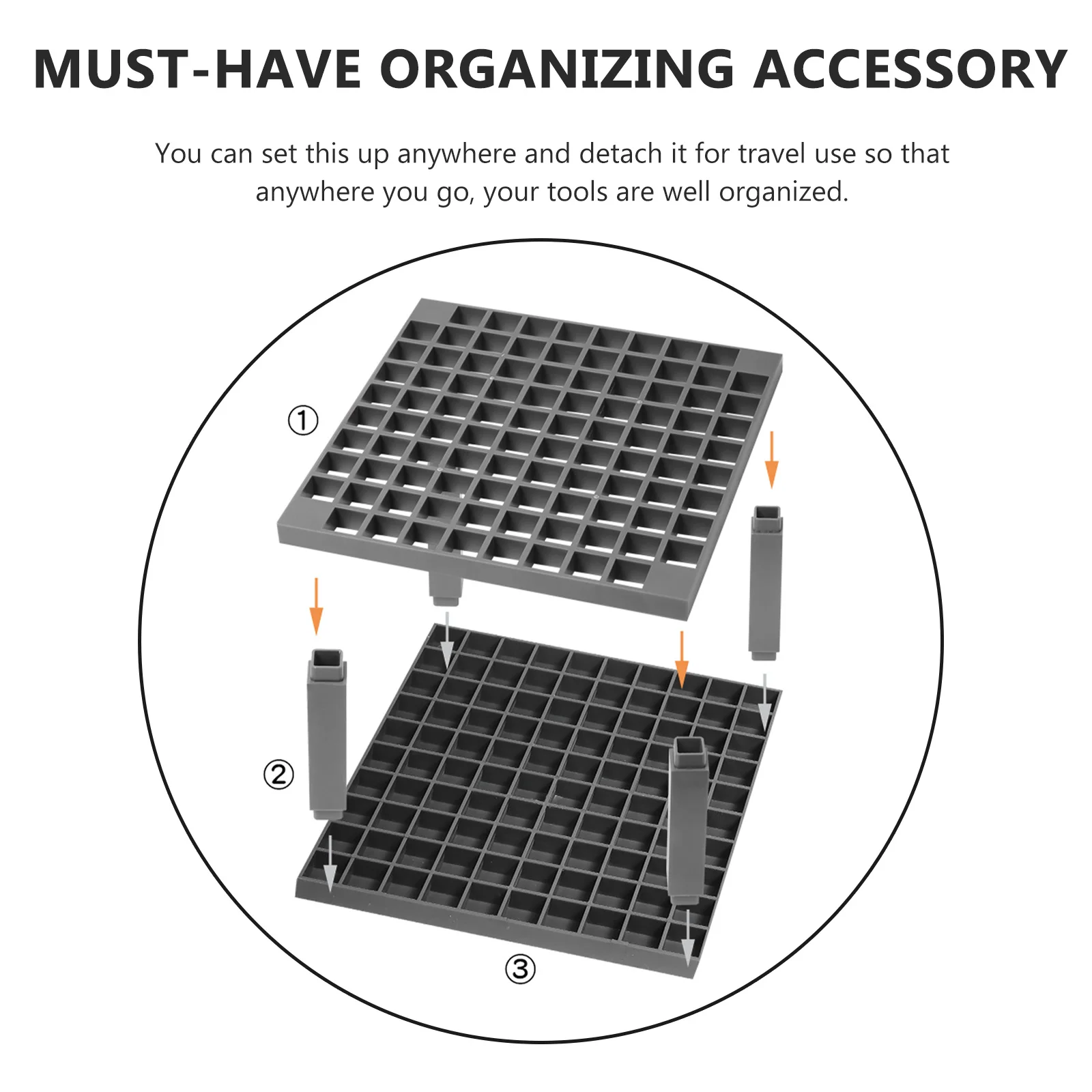 

Large Capacity Square Paintbrush Holder Detachable Pen Rack For Pencils Pens Storage Desktop Organizer Stand Rack Multi Holes