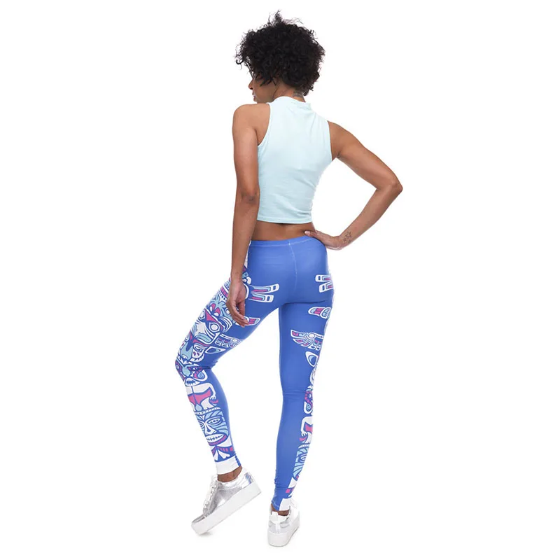 DeanFire Super Soft Stretch Digital Print Fitness Leggings Sexy Silm Legins Elastic Waist Trouser Women Pants