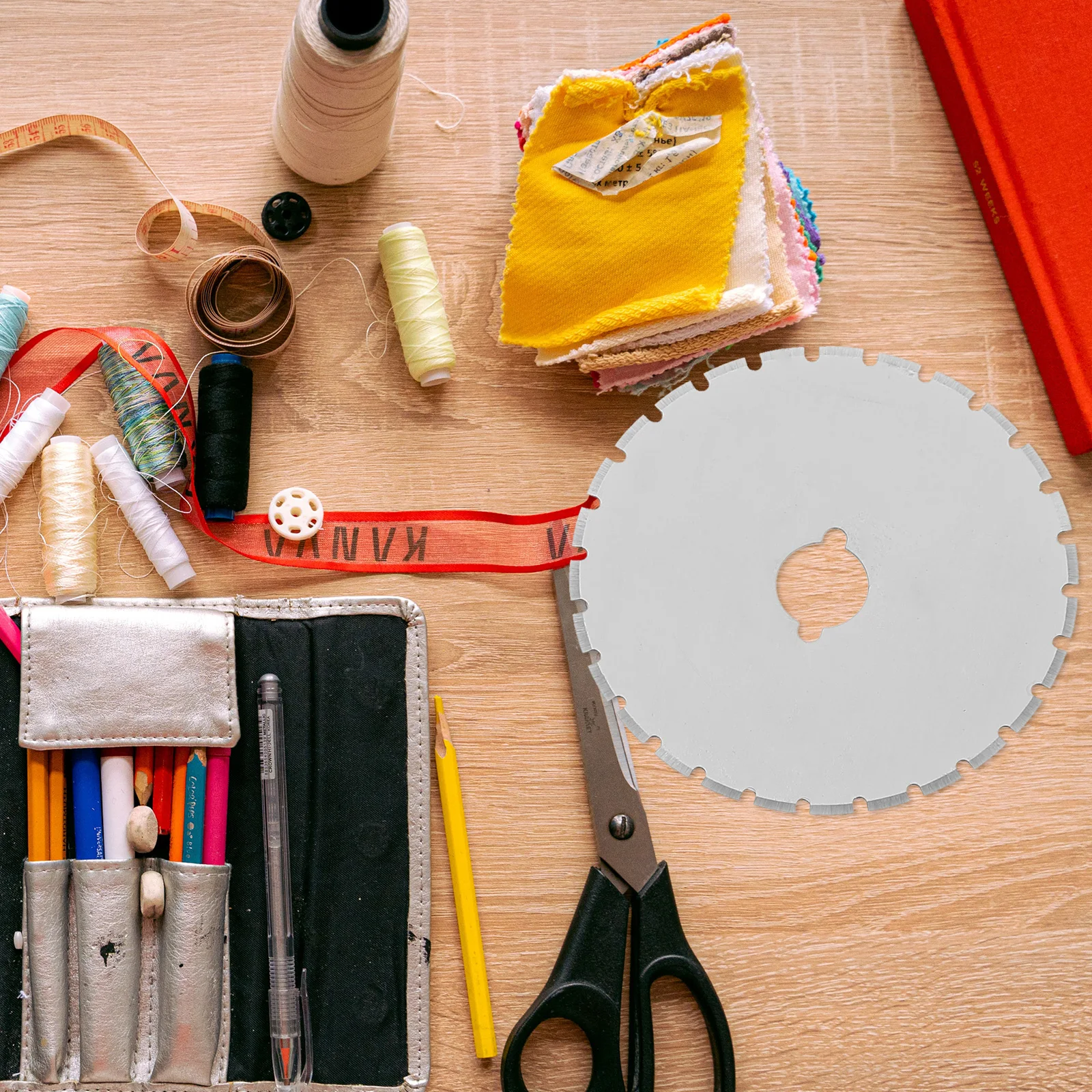 Cuchillas de repuesto para cortador rotativo, herramienta de corte de papel para tela acolchada de 45mm, accesorios para manualidades de álbum de recortes, 10 Uds.