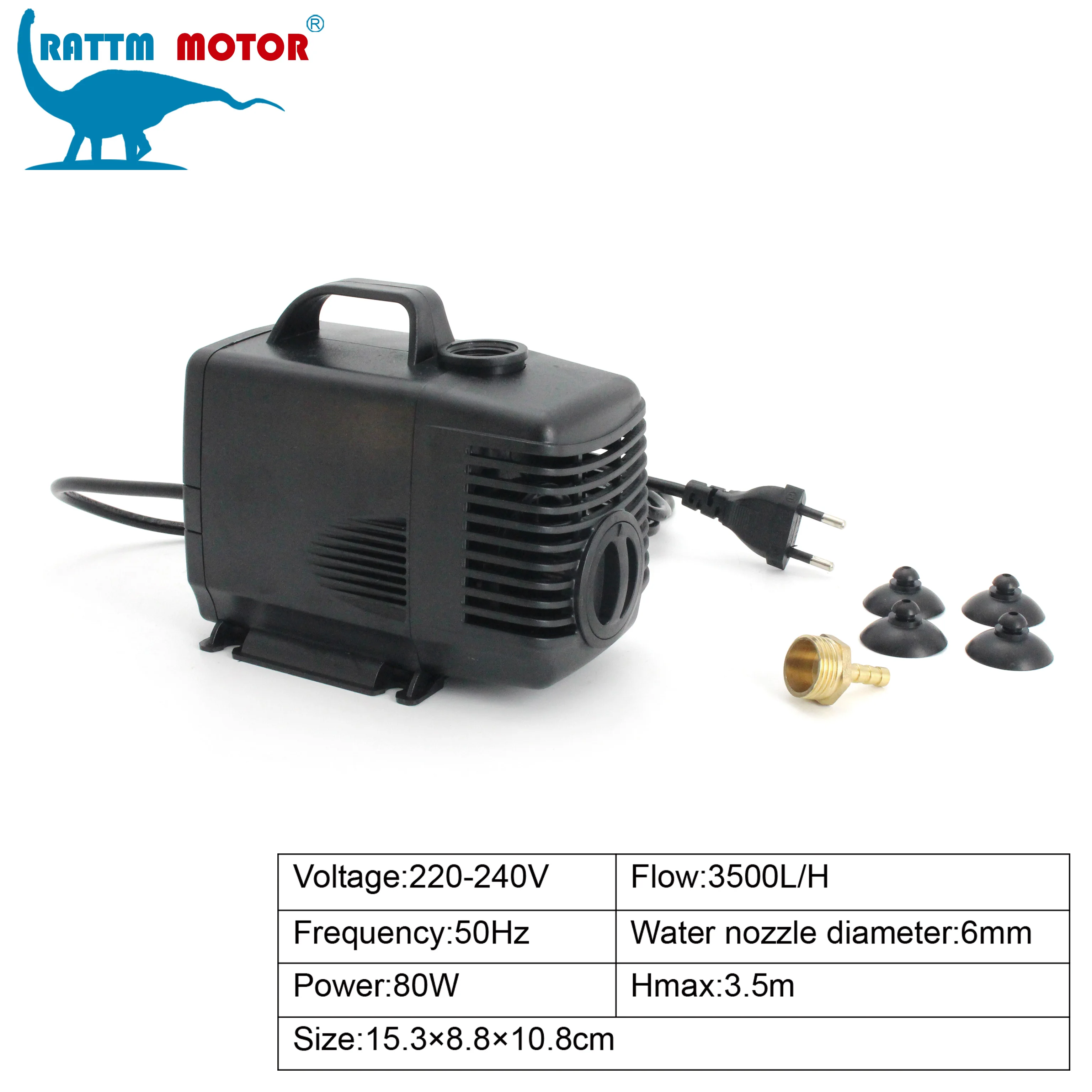 Imagem -04 - Kit de Eixo de Refrigeração a Água Er11 Eixo de Refrigeração a Água Inversor 80 mm Suporte do Eixo Bomba de Água 80w 5m Tubo 1.5kw