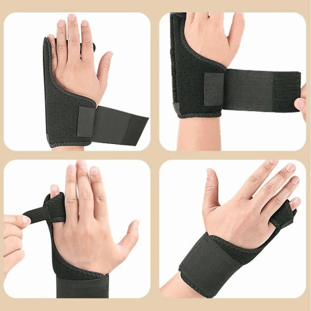 with Aluminum Plate Support Strip Finger Clamp Adjustable Widened Fingers Aluminum Plate Supported Breathable Detachable