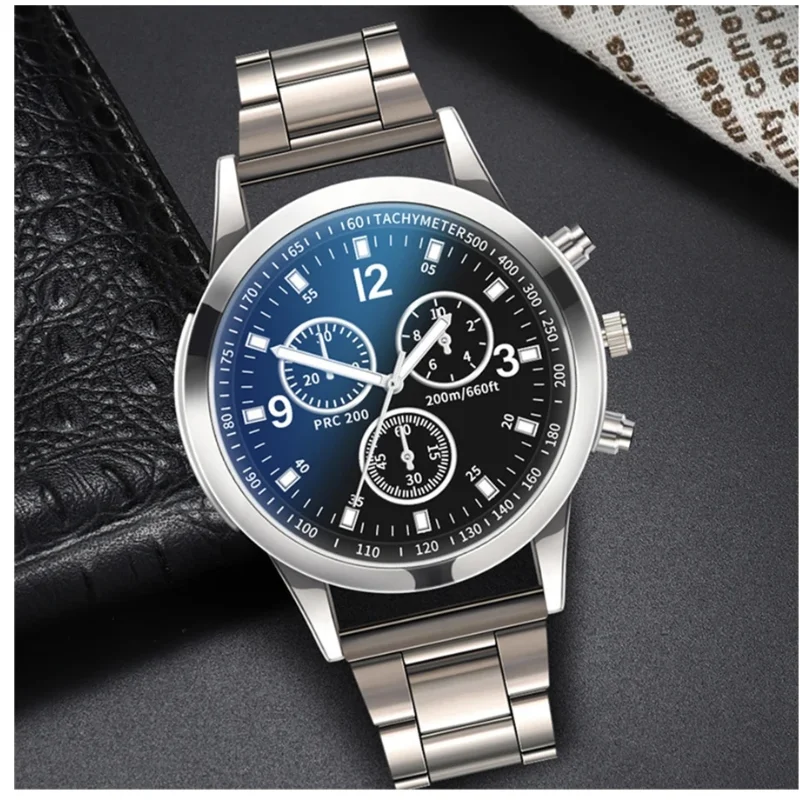 Men Business Casual Watch New Fashion Mens Stainless Steel Watches Luxury Quartz Wristwatch Clock Relogio Masculino Montre Часы