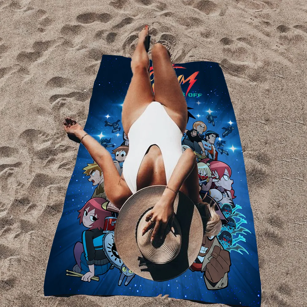 S-Scott P-Pilgrim-Takes Off Big Microfiber Beach Towels Quick Dry Towel Sand Beach Towels Pool Towel For Travel Swim Pool Yoga