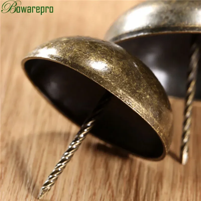 1Pc 50MM Antique Bronze Upholstery Nail Decorative Upholstery Tacks Stud Wooden Box Furniture Decorative Nails Pushpin Doornail
