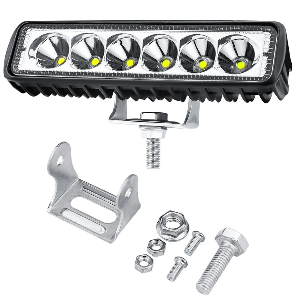 

18W 6 Inches Car LED Working Lamp Truck Lamp Long Modified LED Driving Truck Lamp Supplies for Car Offroad