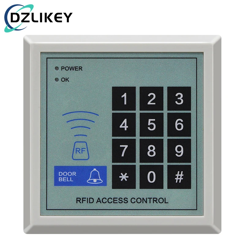 

125Khz ID Access Control Machine, IC Swipe Card Password Access Control System Host,Support 2000 Users,For Home Office Apartment