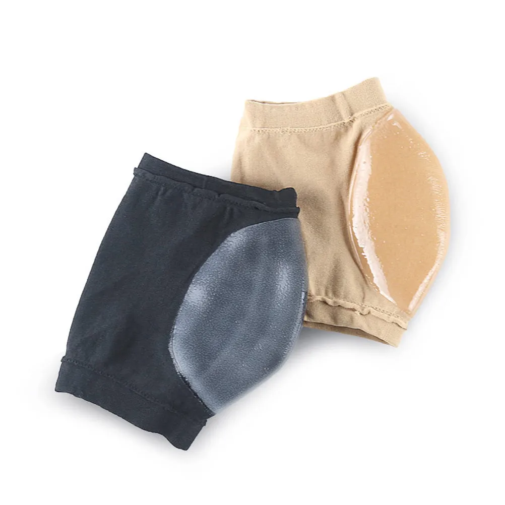 Meias de Gel de Nylon para Alívio da Dor no Calcanhar, Tamanho M, Pretas, Protetor de Calcanhar, Meias Hidratantes para Cuidados com os Pés para Corrida, Caminhada e Posição em Pé