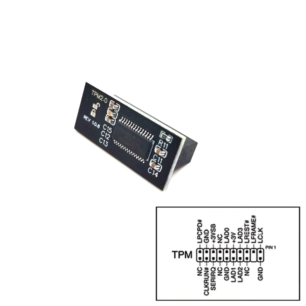 20-Pin TPM-L Compatible TPM 2.0 Security Module For ASUS 20 Pin LPC Windows 11