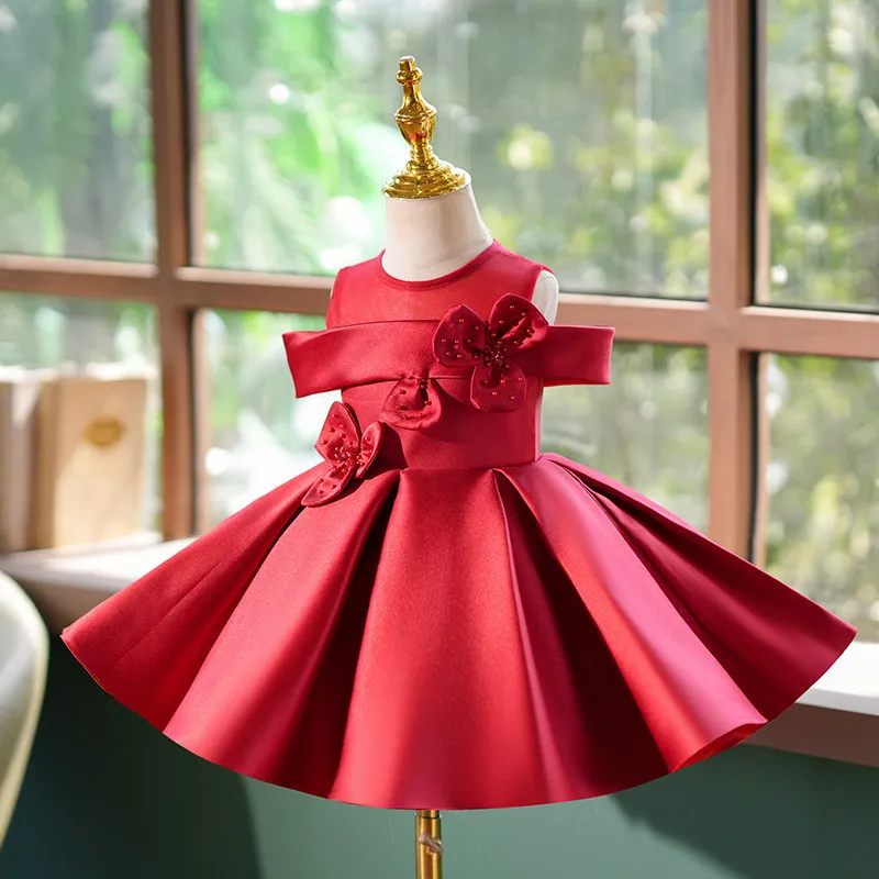 New Girls High End Evening Princess Ball Gown Children Fashion Birthday Party Dress y1808