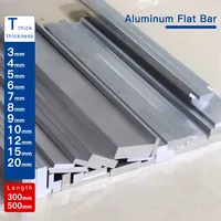 aluminum flat bar thickness 3-20mm, width 10-60mm, length 300mm 500mm, aluminium alloy plate metal Solid square strip