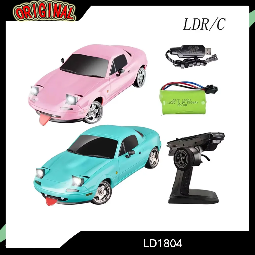

Радиоуправляемый дрифтовый автомобиль LDRC в масштабе 1/18 LD1804 Mazda MX5 — 2,4 ГГц, ESP Gyro, светодиодные фонари, полномасштабная гоночная игрушка, подарок для детей