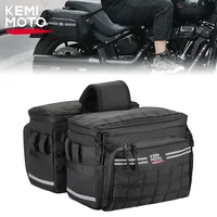 Motorcycle Saddle Bags 15L Motorcycles Throw Over Saddlebag Side Bag for Sportster Softail Dyna Cruiser Motorbike Motorcross Bag