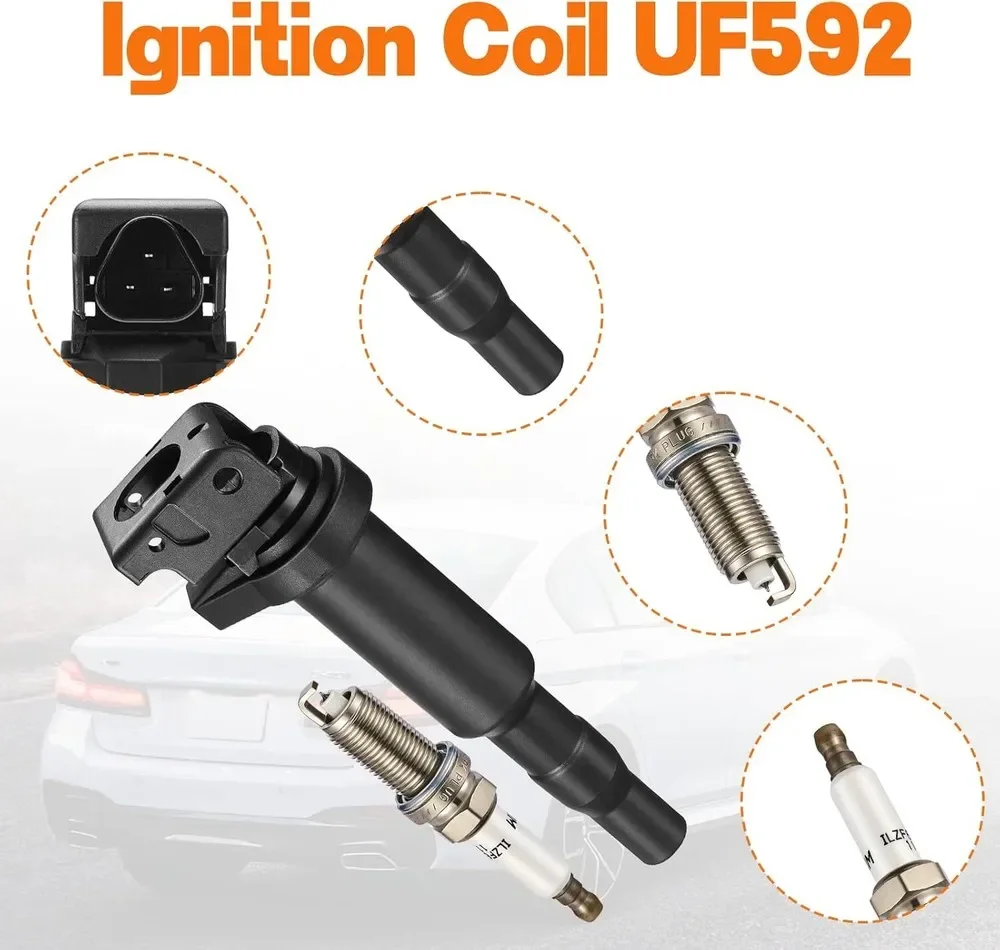 12137562744 12137571643 12137594937 6 шт. Катушка зажигания + 6 шт. Свеча зажигания для BMW 530xi 525xi 525i 330i 3.0L 2006-2007 гг.
