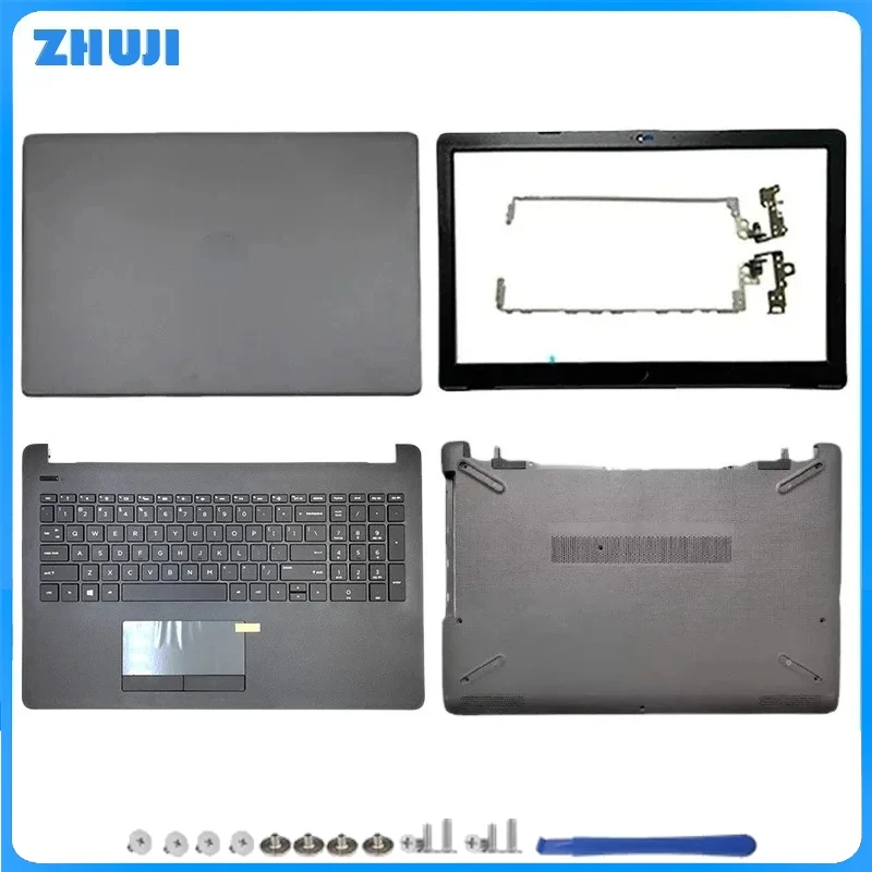 

For 15-BS 15-BW 15-RA 15-RB 250 255 G6 TPN-C129 Laptop LCD Back Cover Front Frame Palm Pad Keyboard Bottom Cover hinge Grey
