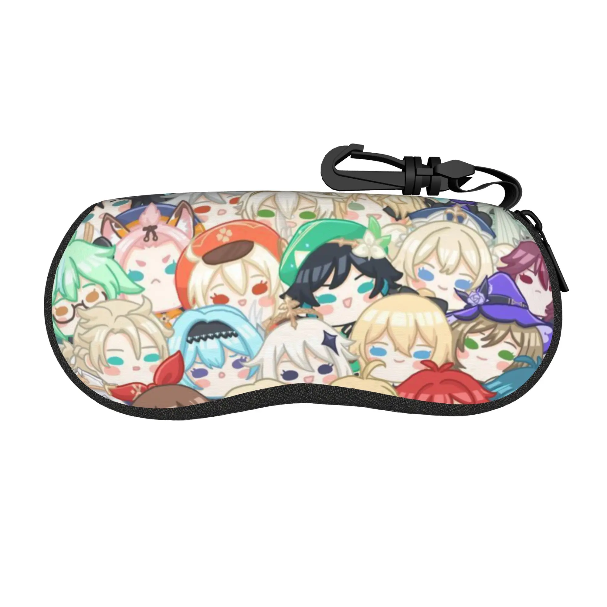 Lovely Cartoon Glasses Case Tartaglia Childe Genshin Impact Merch  Box  Sunglasses Storage Box Anti-Pressure Glasses Box