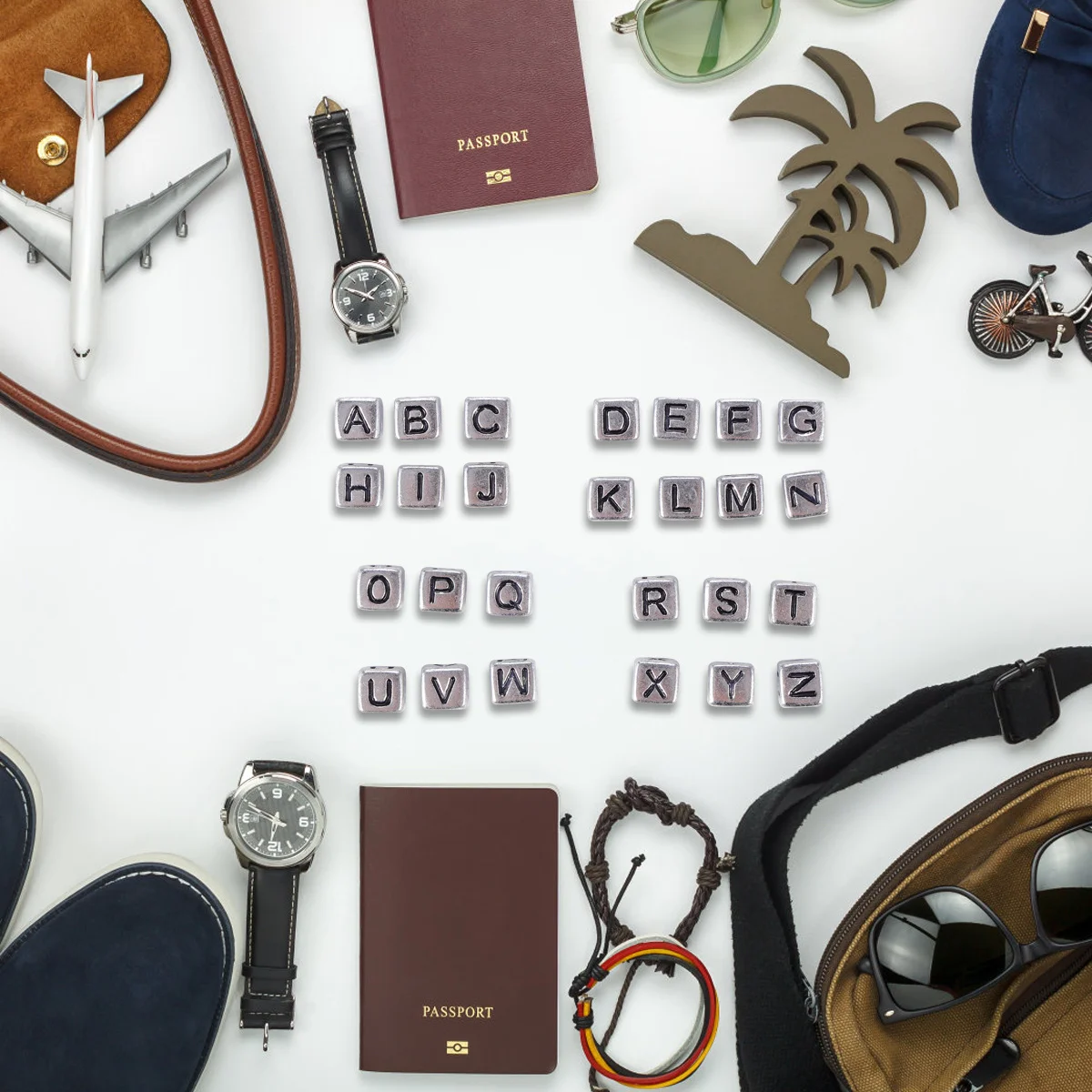 

300Pcs DIY Acrylic Letter Beads Square Jewelry Making Accessories Waterproof No Fade Creative DIY Projects Plastic Letter Beads