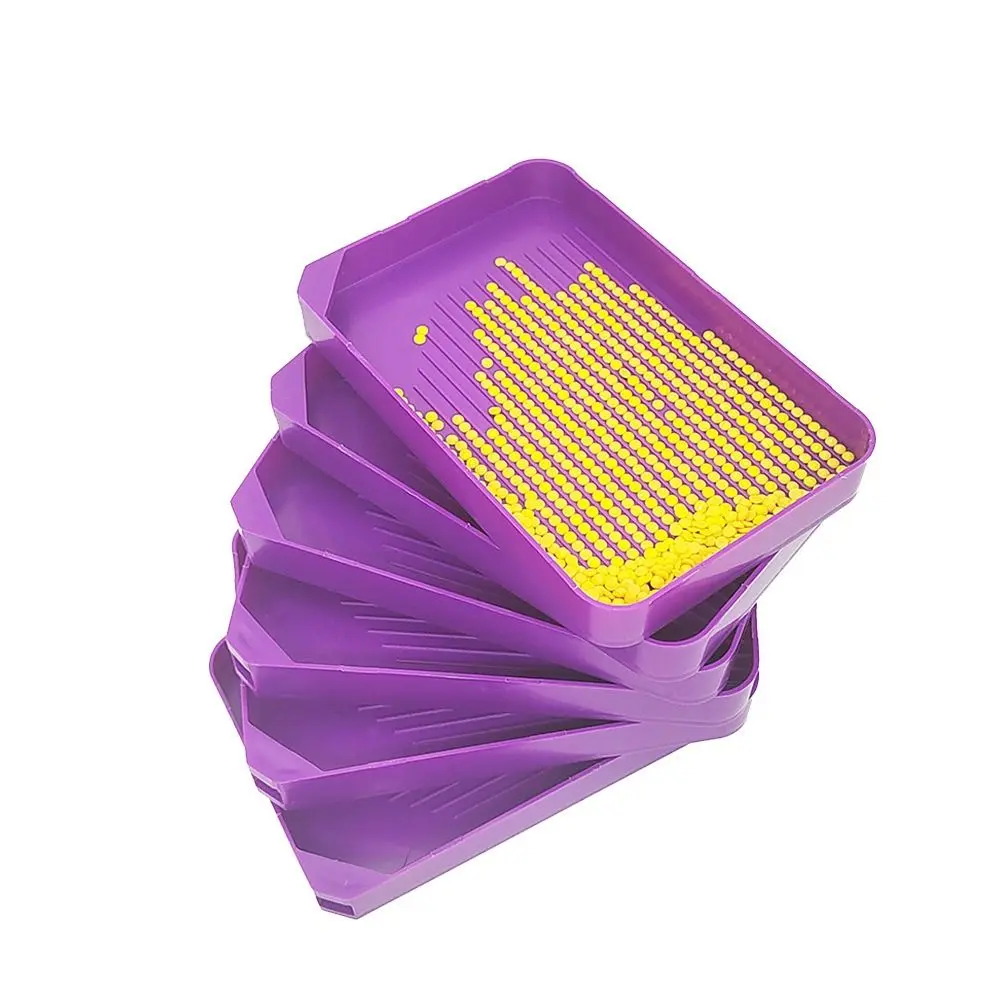 5D DIY Diamond Painting Tools Set Craft Art Tool Drill Plate Tool Set Roller Pen Purple Mosaic Glue Pen Kit