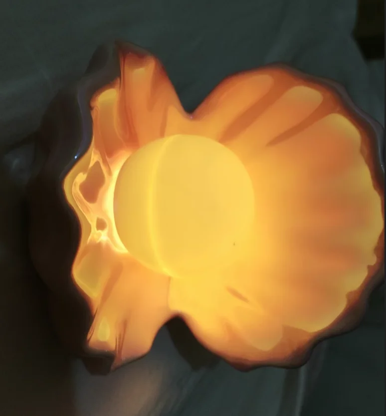 Anime Love and Deepspace Xavier Rafayel Cosplay DIY Handmade Night Shell Lamp Light Luminous Ornament Jewelry Tray Accessory