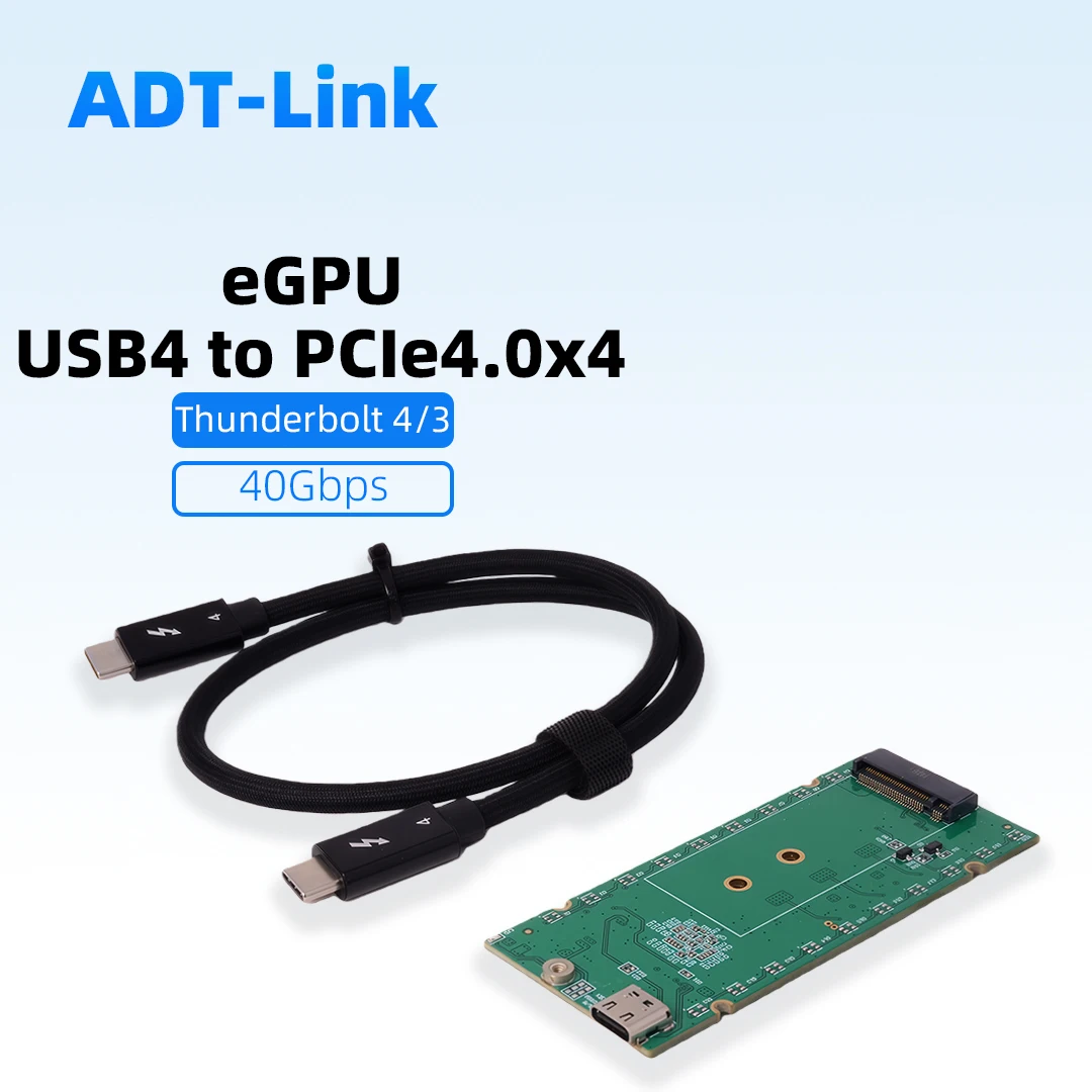 USB 4 To M.2 PCIe 4.0 X4 NVMe 40Gbps Adapter Board Thunderbolt 4 3  for EGPU FPGA Sound / DMA Capture Card Computing Power Card