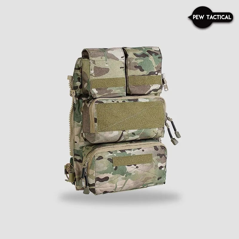 Tactical Pouch Bag Zip Panel W/ Mag Pouch NG Version for AVS JPC2.0 SPC Vest MOLLE Bags