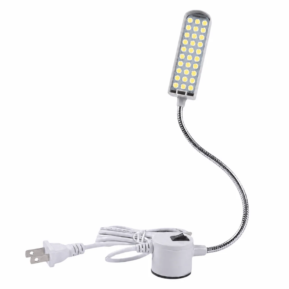 Bright 30 LED Sewing Machine Light AC 110-230V 3W LED Sewing Lamp Magnetic Base Adjustable Sewing Light Drill Press
