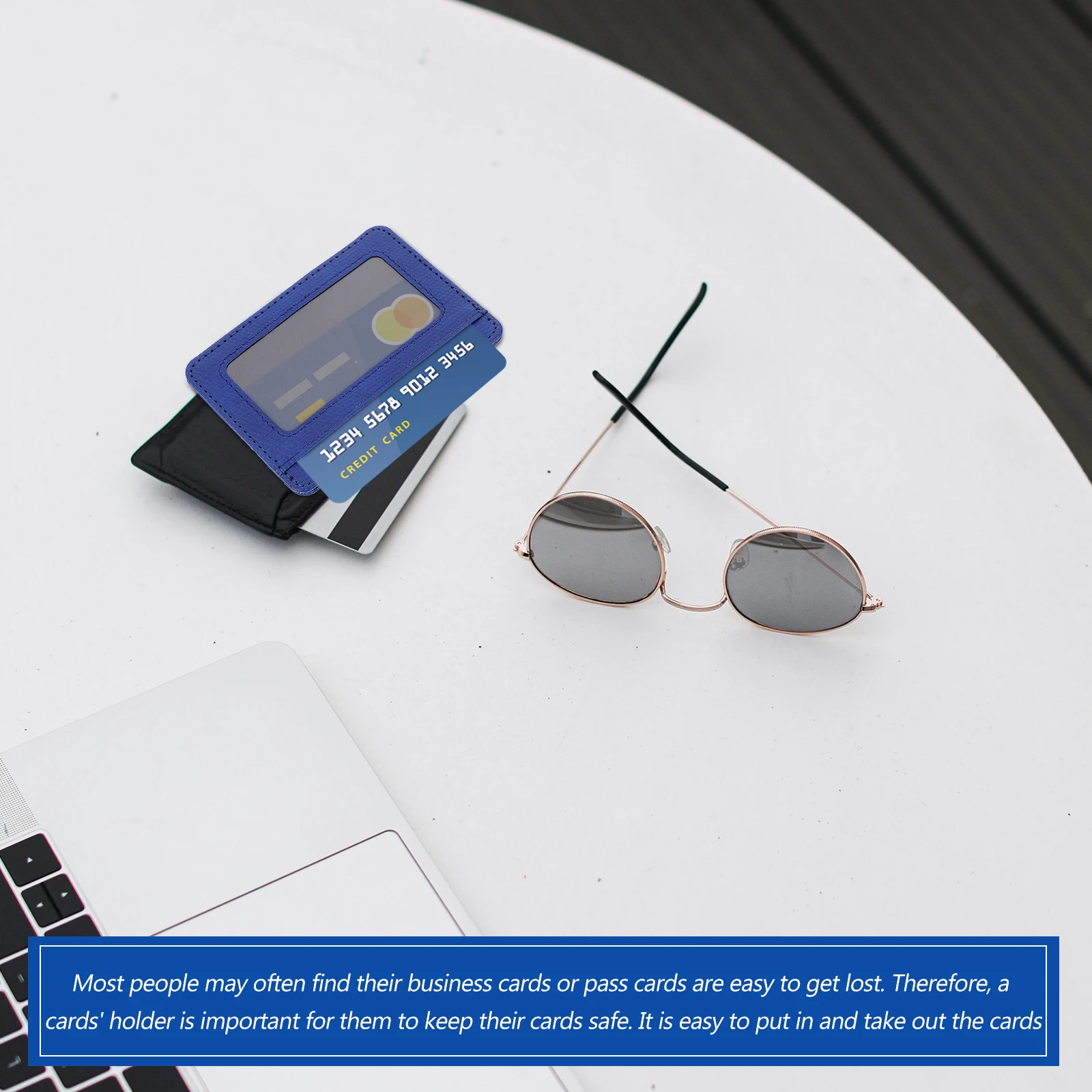 

PU Bank Card Package Protective Sleeve Durable Cards Holder Business ID Cover Pouch For Travel Office School Use