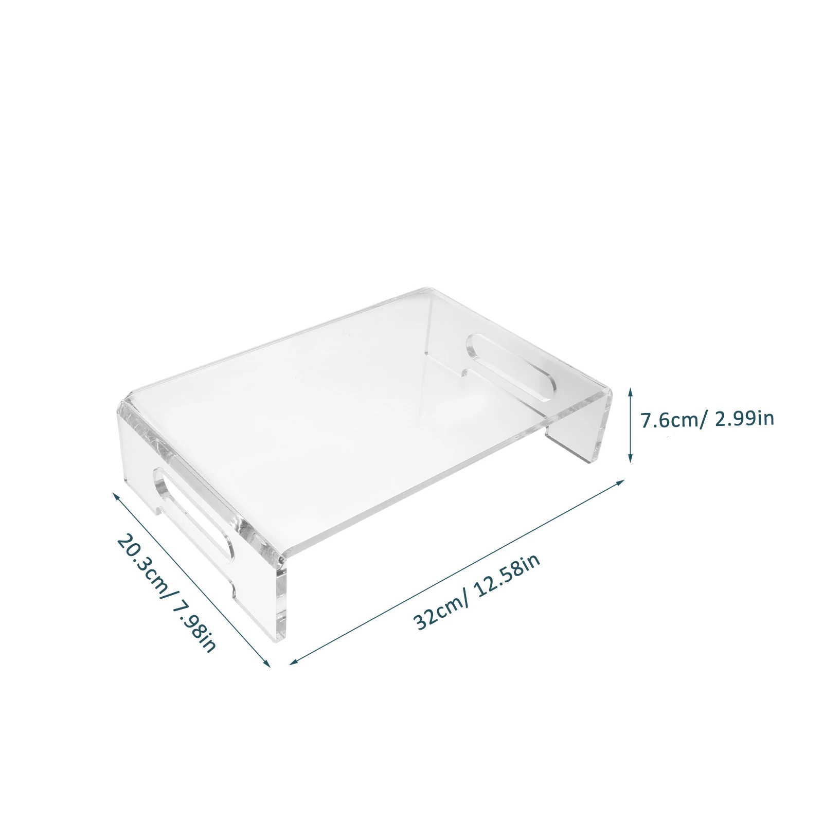 

1Pcs Acrylic Computer Monitor Stand Practical Desktop Riser for Office Home Laptop Screen Holder Elevates Viewing Height Reduces