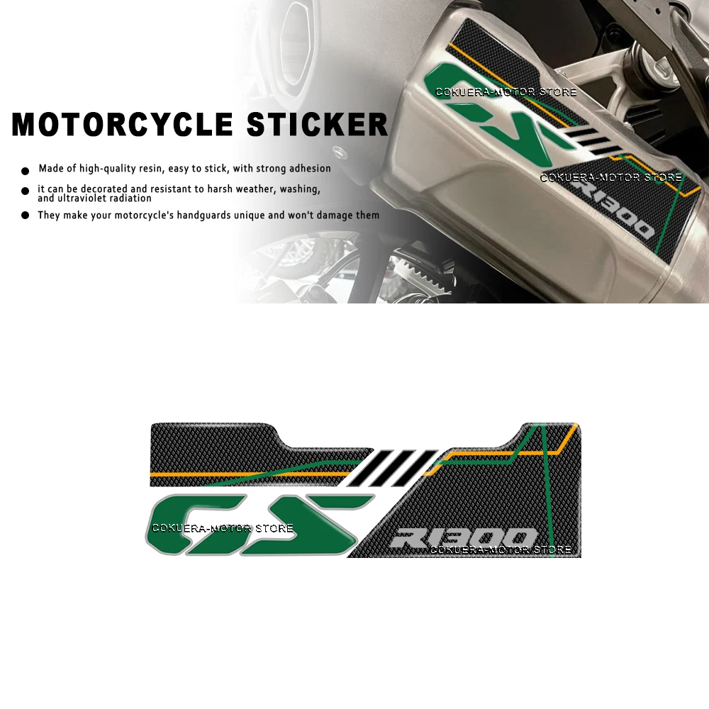 

Scratch Resistant For R1300GS R 1300 GS 2024 Motorcycle Accessories 3D Epoxy Resin Sticker Exhaust Pipe Protection Sticker