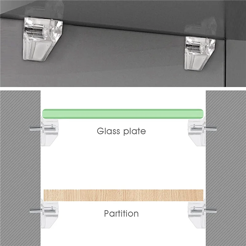 ABJI-60 Pieces 3 Mm Shelf Pins Clear Support Pegs Cabinet Shelf Pegs Clips Shelf Support Holder Pegs For Kitchen Furniture