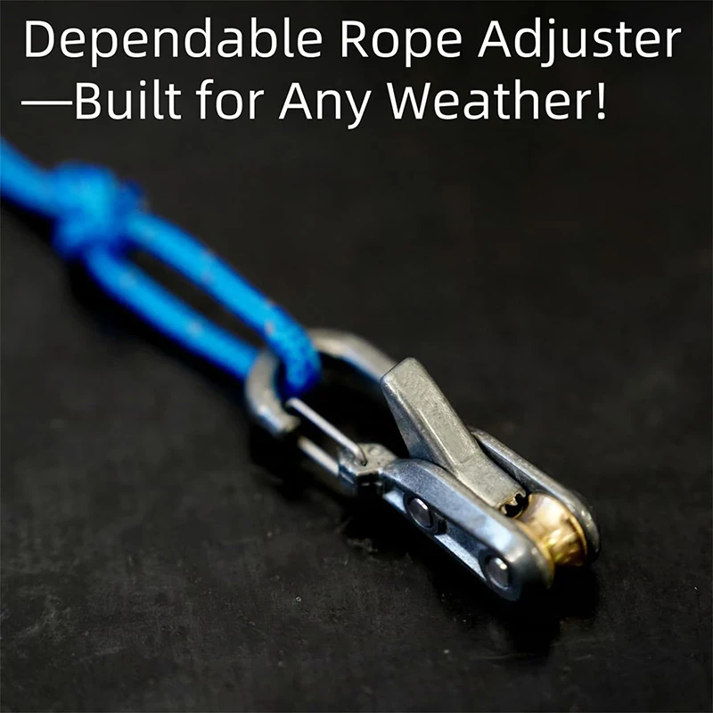 Rope Roller With Roller Cam Technology,Easy Secure Tie Down For Outdoor, Camping, And Boating Guy Lines