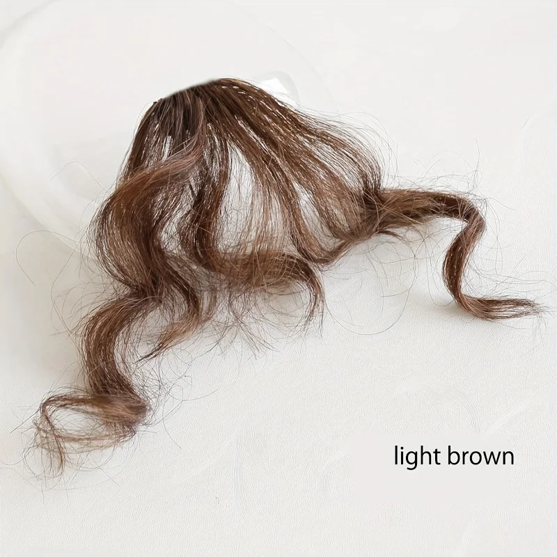 Synthetische lockige Haar-Pony-Clip-in-Haarverlängerung, Wolle, Locken, gefälschter Pony, Clip, lockig, vorne, Fransen-Haarverlängerung für Frauen – Detail 7
