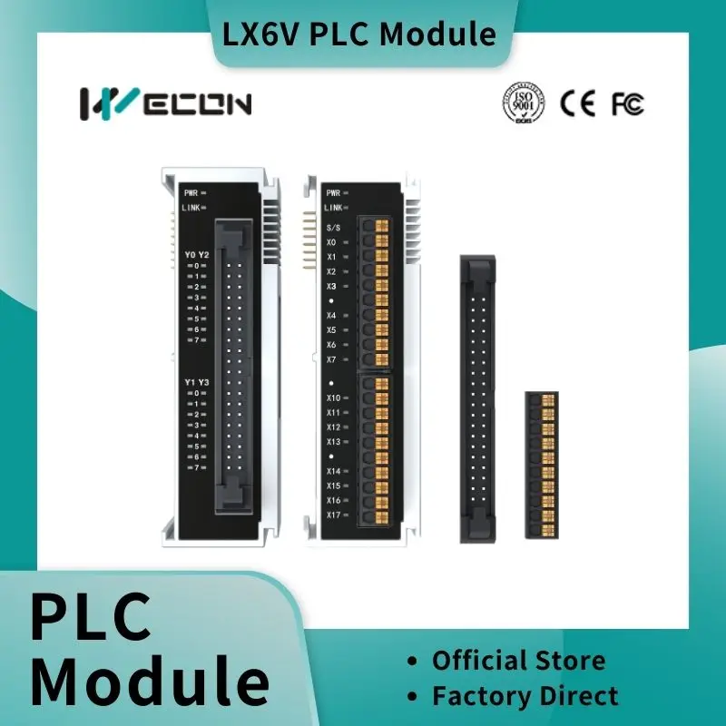 

Wecon LX6V AC60 series I/O module analog, temperature, high-speed input/output
