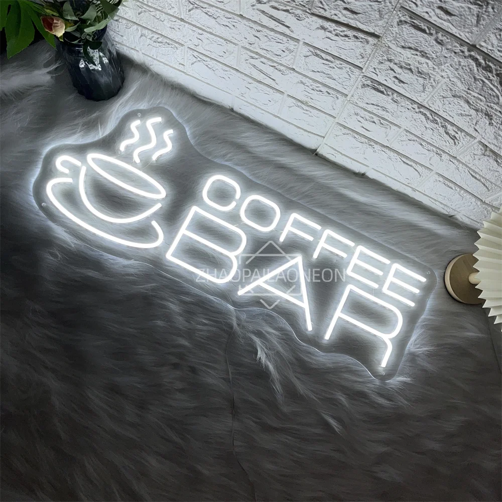 Coffee Bar Neon Sign Led Wall Room Party Cafe Shop Decor Neon Light Signs USB Bedroom Bar Pub Coffee Decoration Business Lights