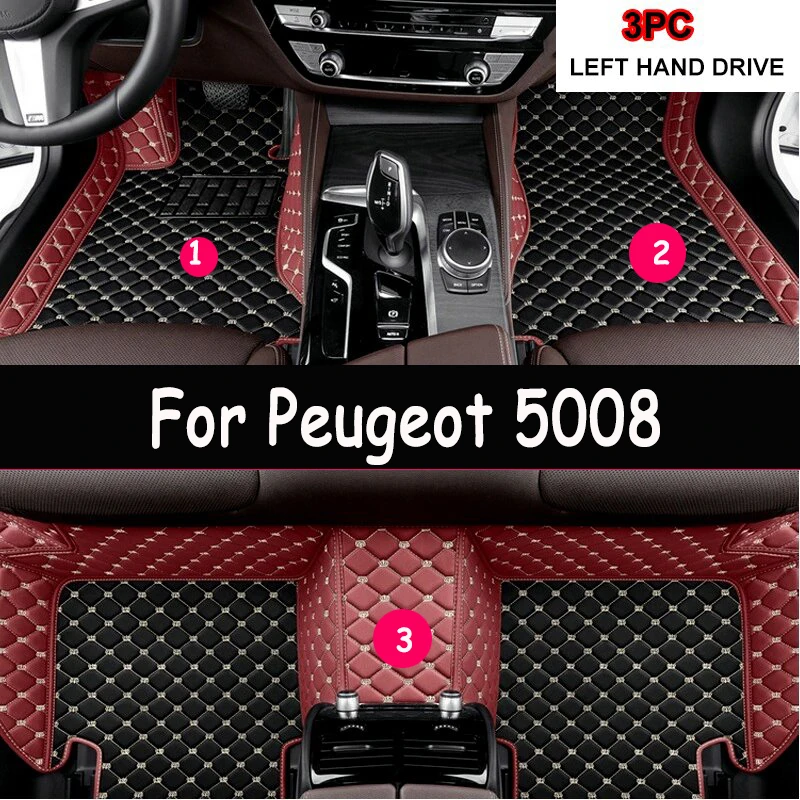 

Изготовленные на заказ автомобильные коврики для Peugeot 5008 2016-2023 лет, аксессуары