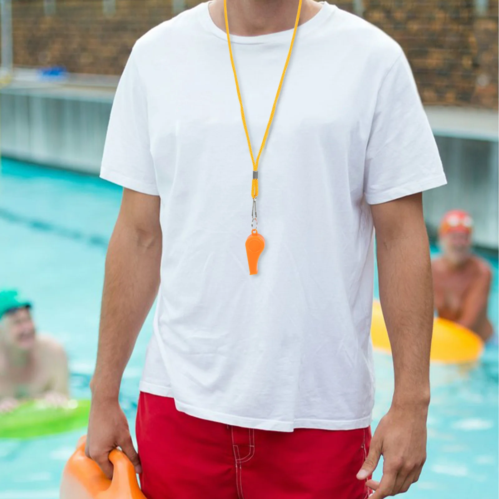 

4pcs Plastic Sports Referee Whistle For Basketball Soccer Outdoor Safety Survival Emergency Loud Whistle With Lanyard