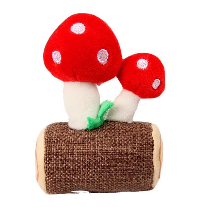 Creative Cute Simulation Plant Doll Cartoon Stuffed Pendant Mushroom Plush Keychain Backpack Charm Christmas Gift For Kids Girls