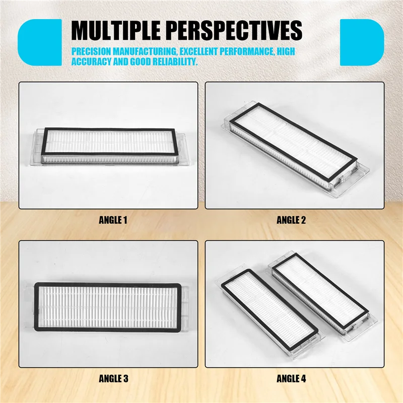 A01V-8Pcs Replacement Hepa Filter For Xiaomi Roborock S5 S50 S51 S55 S6 S6 MAXV S5 MAX T6 T7 S4 Max S4 E5 E4 E20 E25 E35 C10