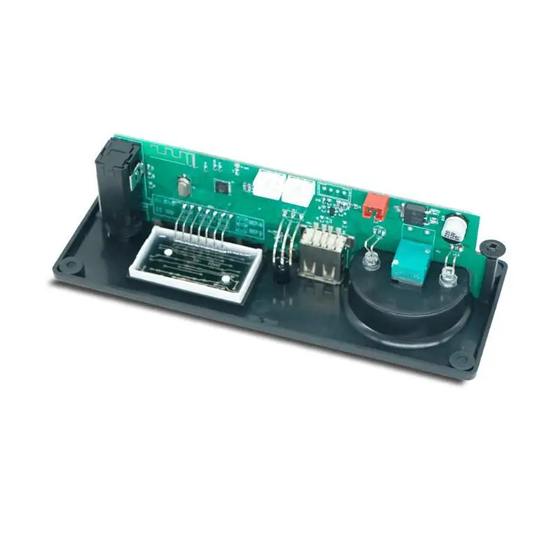 160W Bluetooth Amplifier Decoder Board 12V 65mm Mic FM Radio TF USB Car Audio Music Player Speakers Volume Control