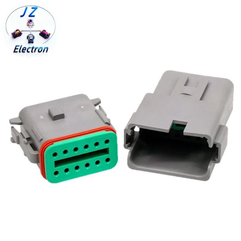2PCS/SET DT06-12SA-CE06 Automobile 12-hole docking harness plug