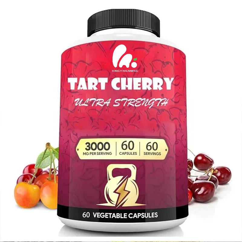 Advanced Sour Cherry Extract Supplement 3000mg, Suitable for Recovery After Exercise, 60 Capsules